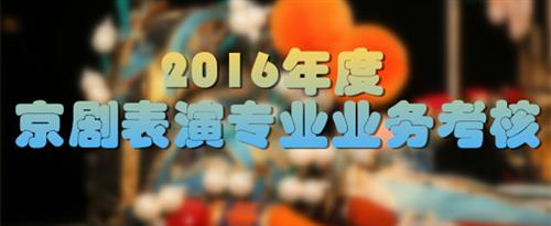 美女草逼免费国家京剧院2016年度京剧表演专业业务考...